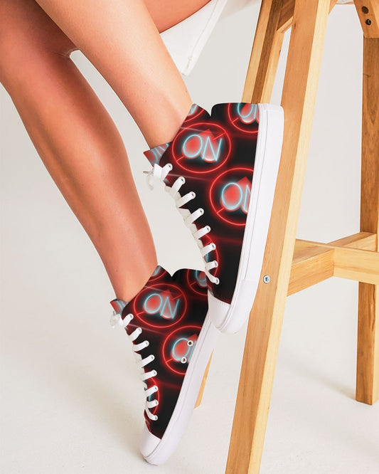 No love 3 Women's Hightop Canvas Shoe