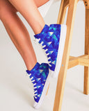 Crystal Blue Women's Hightop Canvas Shoe