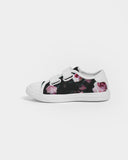 Dark Floral Kids Velcro Sneaker