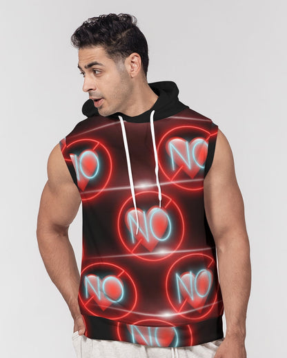 No love 3 Men's Premium Heavyweight Sleeveless Hoodie