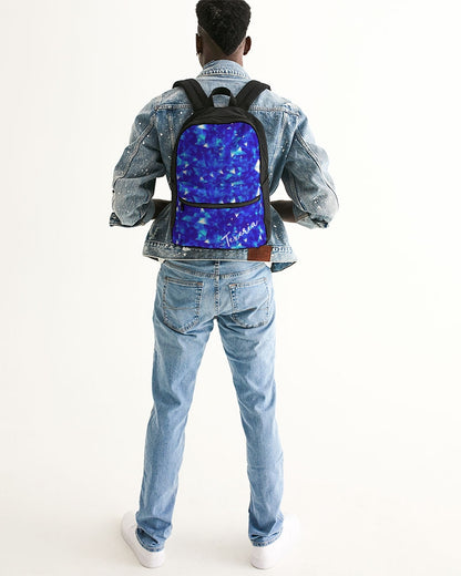 Crystal Blue Small Canvas Backpack