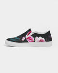 Dark Floral Women's Slip-On Canvas Shoe