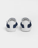 Blue Plaid Kids Velcro Sneaker