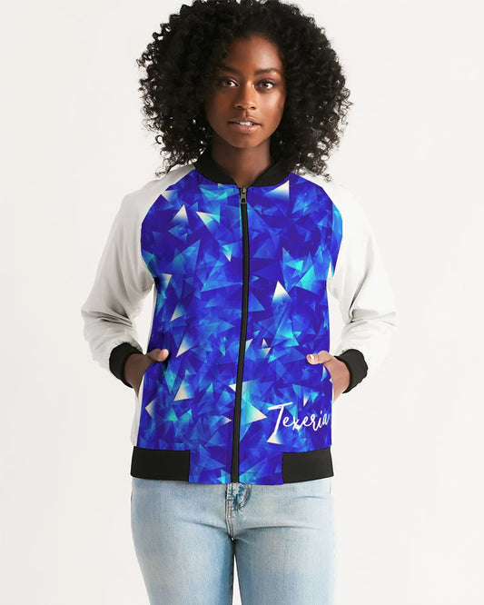 Crystal Blue Women's Bomber Jacket