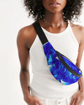 Crystal Blue Crossbody Sling Bag