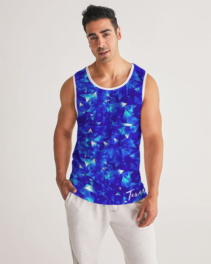 Crystal Blue Men's Sports Tank