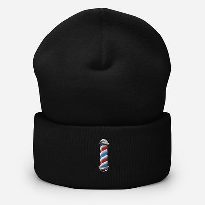 Barber Pole Cuffed Beanie