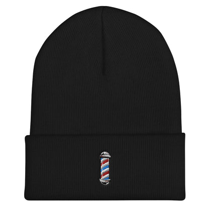 Barber Pole Cuffed Beanie