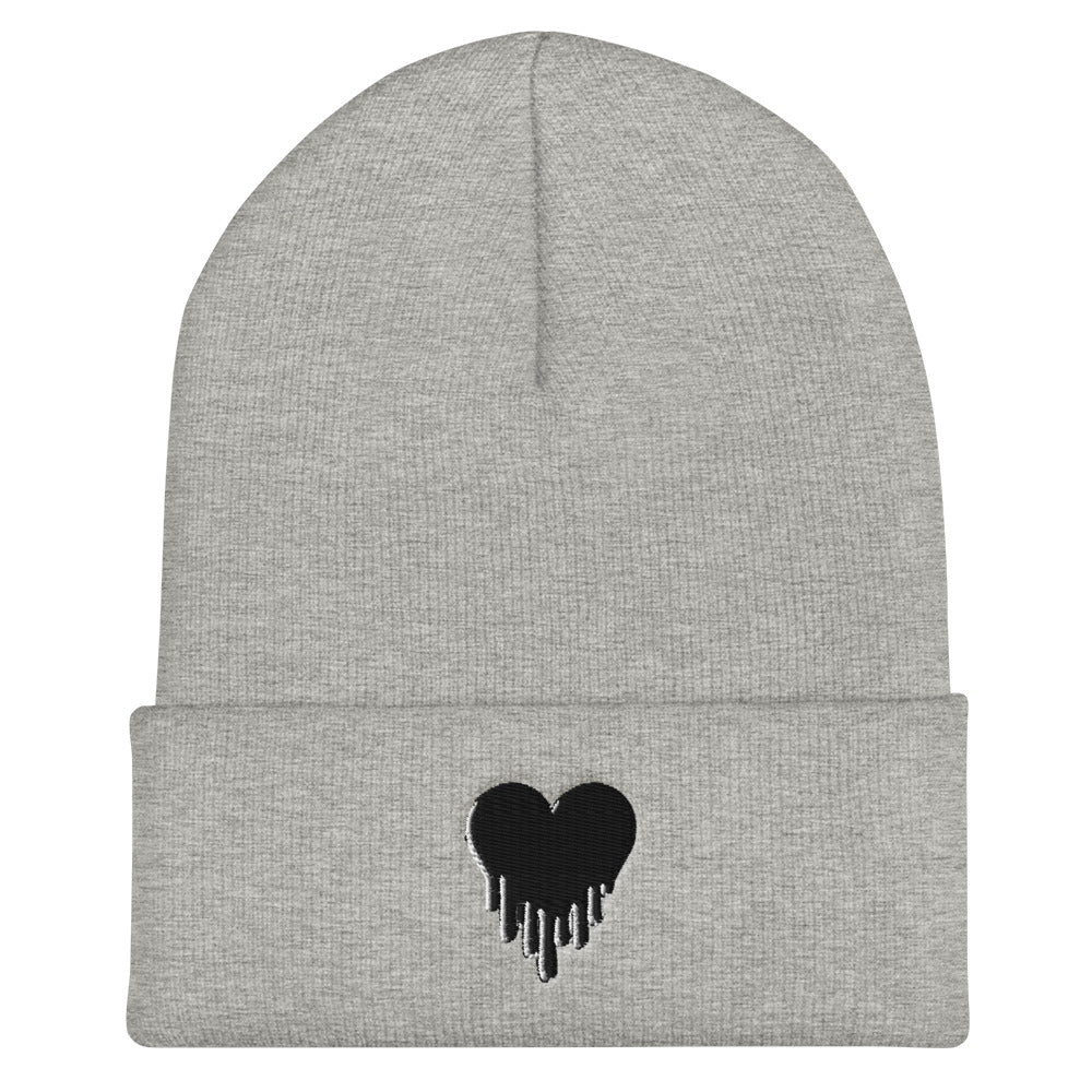 Heart Cuffed Beanie