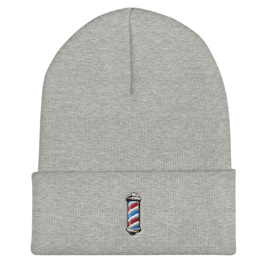 Barber Pole Cuffed Beanie