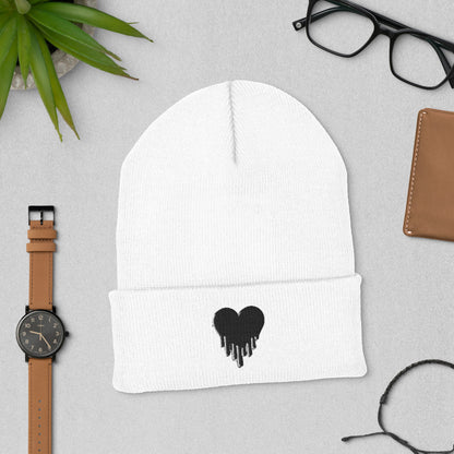 Heart Cuffed Beanie