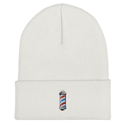 Barber Pole Cuffed Beanie