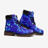 Crystal Blue Casual Leather Lightweight boots