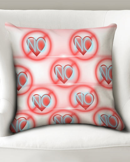 No love 2 Throw Pillow Case 20"x20"