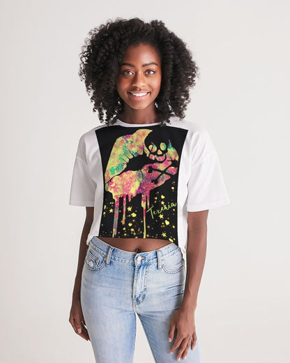 Poisonous kisses Women's Lounge Cropped Tee