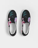Dark Floral Men's Slip-On Canvas Shoe
