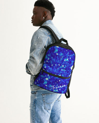 Crystal Blue Small Canvas Backpack