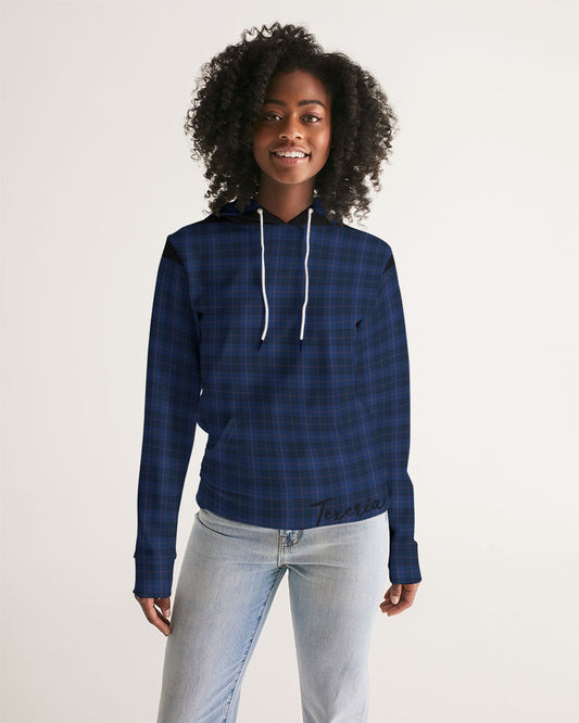 Blue Plaid Women's Hoodie