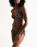 Poly Love Black Women's Triangle String Bikini