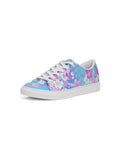 Floral Pinks Women's Faux-Leather Sneaker