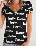 Texeria Print Women's V-Neck Tee