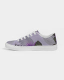 Purple Flower Women's Faux-Leather Sneaker