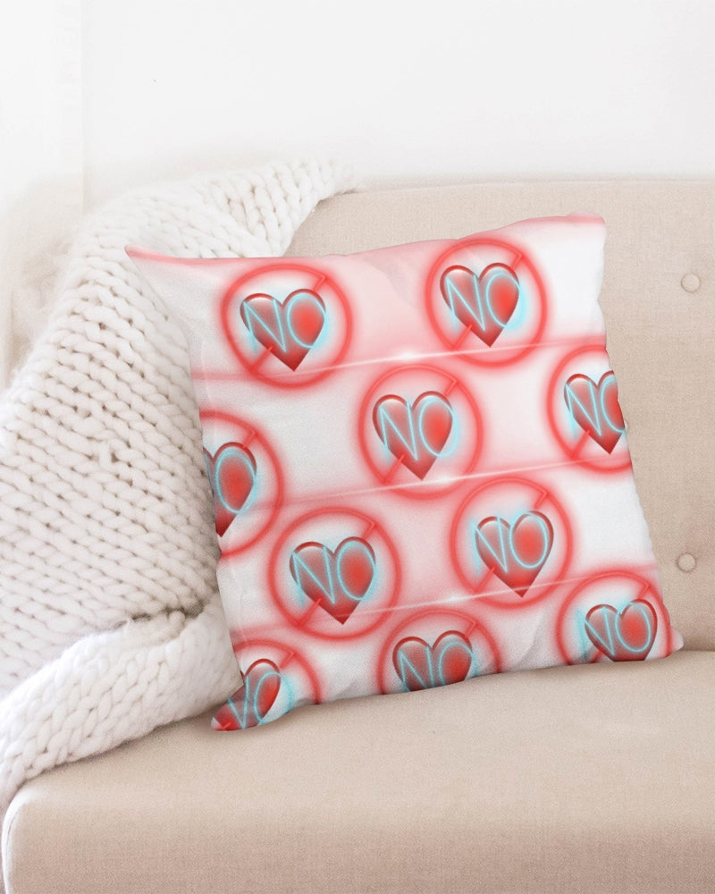 No love 2 Throw Pillow Case 20"x20"