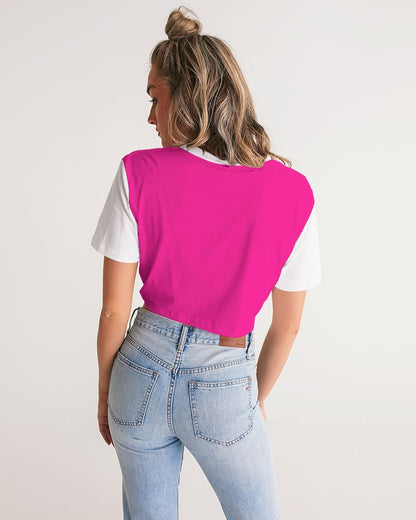 Azalea Women's Twist-Front Cropped Tee