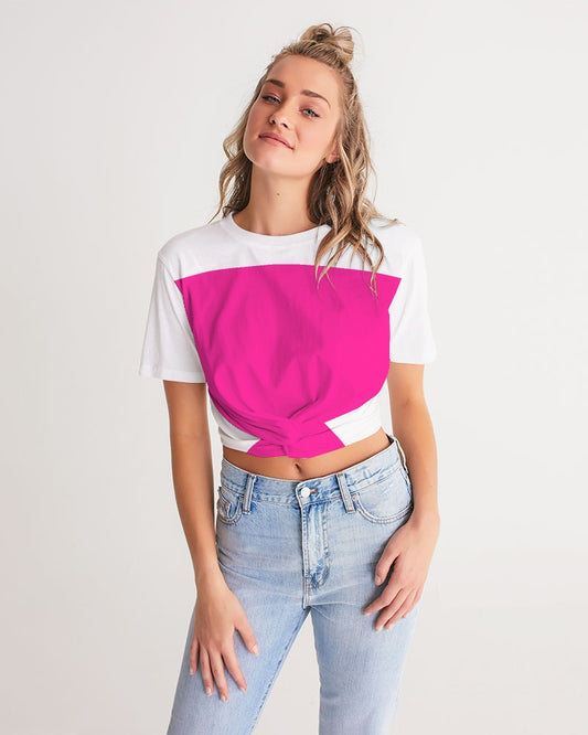 Azalea Women's Twist-Front Cropped Tee