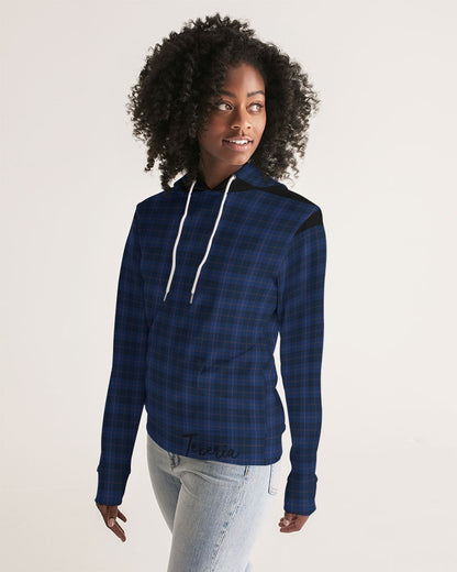 Blue Plaid Women's Hoodie