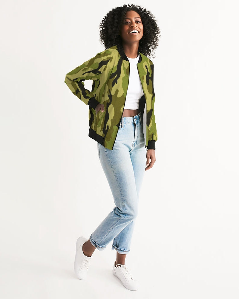 Camo (green) Women's Bomber Jacket