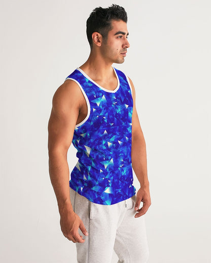Crystal Blue Men's Sports Tank