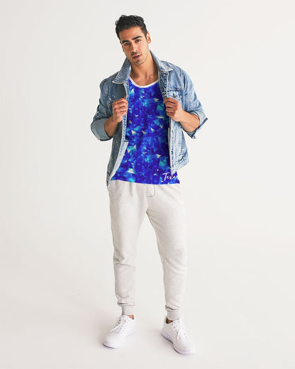Crystal Blue Men's Sports Tank