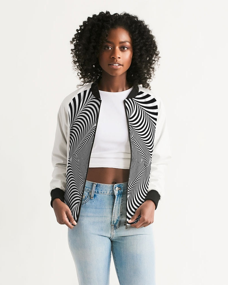 Optical illusion Women's Bomber Jacket