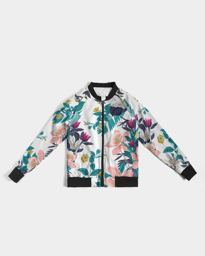 Warm Floral Women's Bomber Jacket