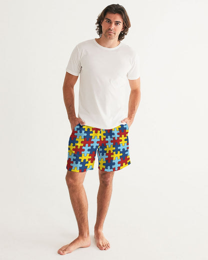 Autism Awareness FC4 Men's Swim Trunk