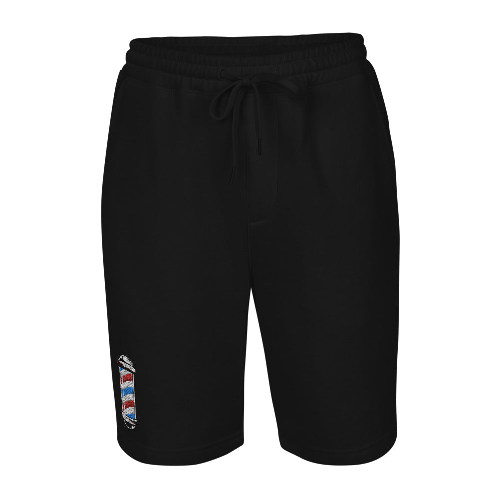 Barber Pole Men's fleece shorts