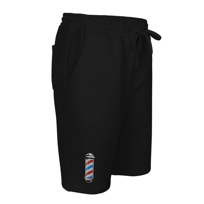 Barber Pole Men's fleece shorts