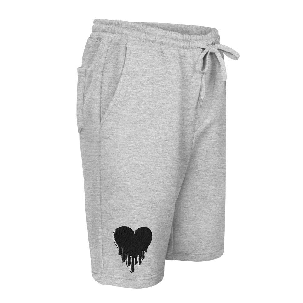 Heart Men's fleece shorts