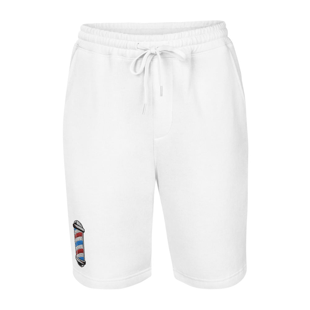 Barber Pole Men's fleece shorts