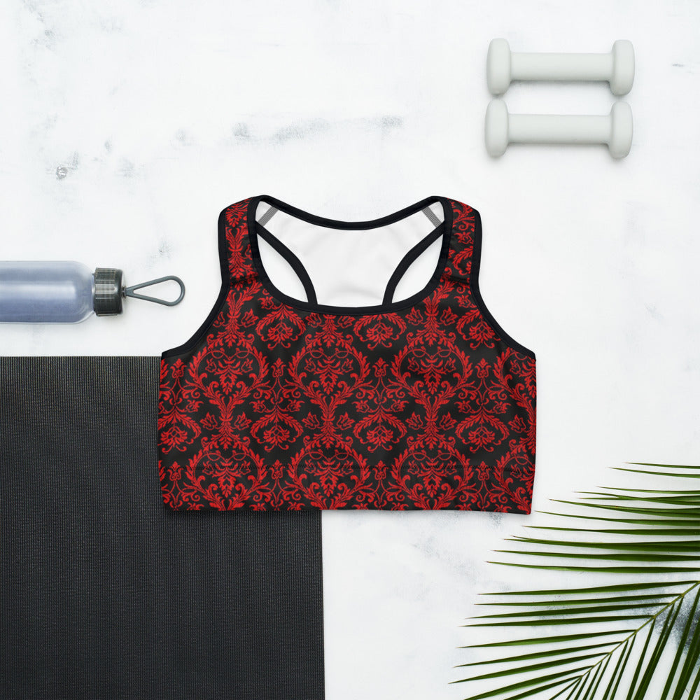 Chandelier Red Sports bra