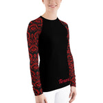 Chandelier Red Women's long sleeve dry fit (black)