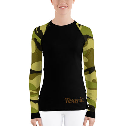 Camo 2 (green)  Women's Long Sleeve Dry Fit