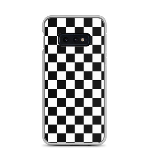 Checkered Black Samsung Case