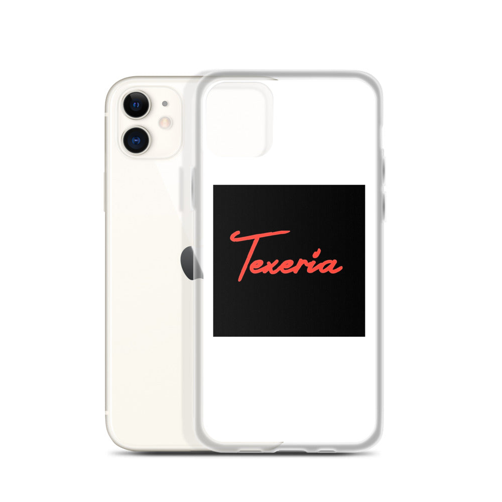 Red Logo Script iPhone Case