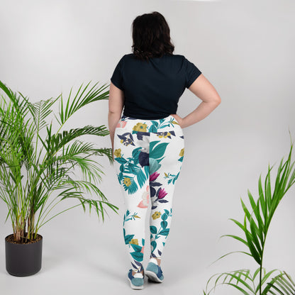 Warm Floral Plus Size Leggings