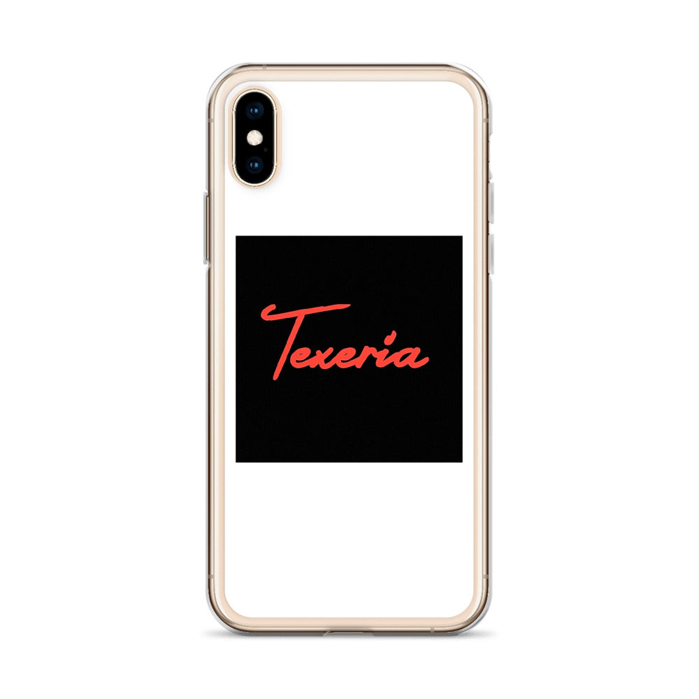 Red Logo Script iPhone Case