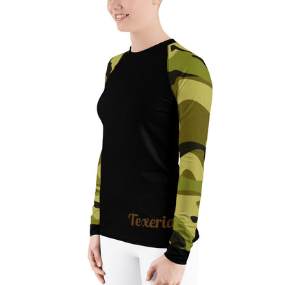 Camo 2 (green)  Women's Long Sleeve Dry Fit