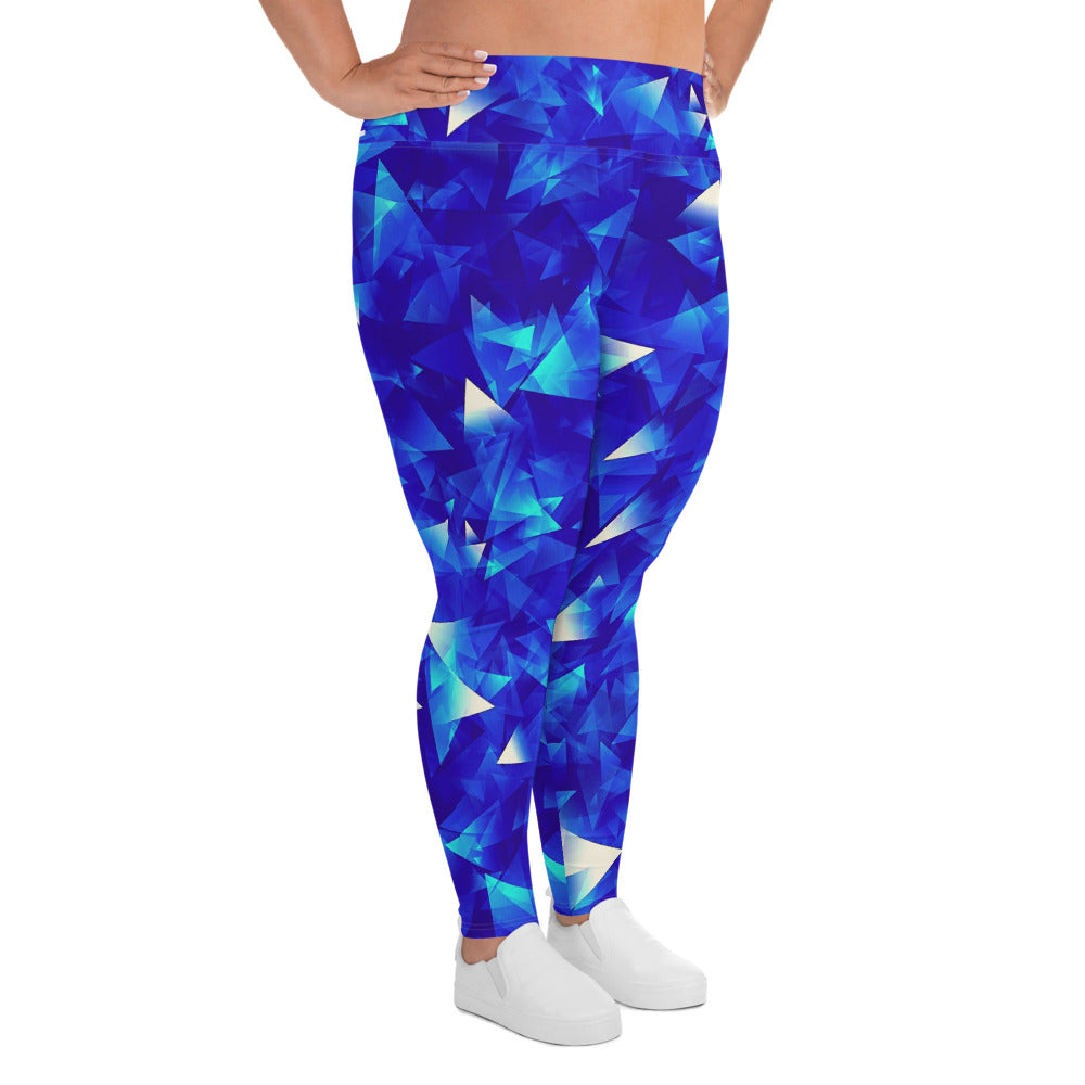 Crystal Blue Plus Size Leggings