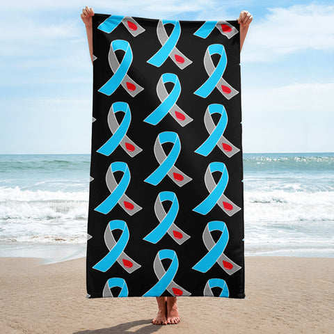 Diabetes Awareness Beach Towel